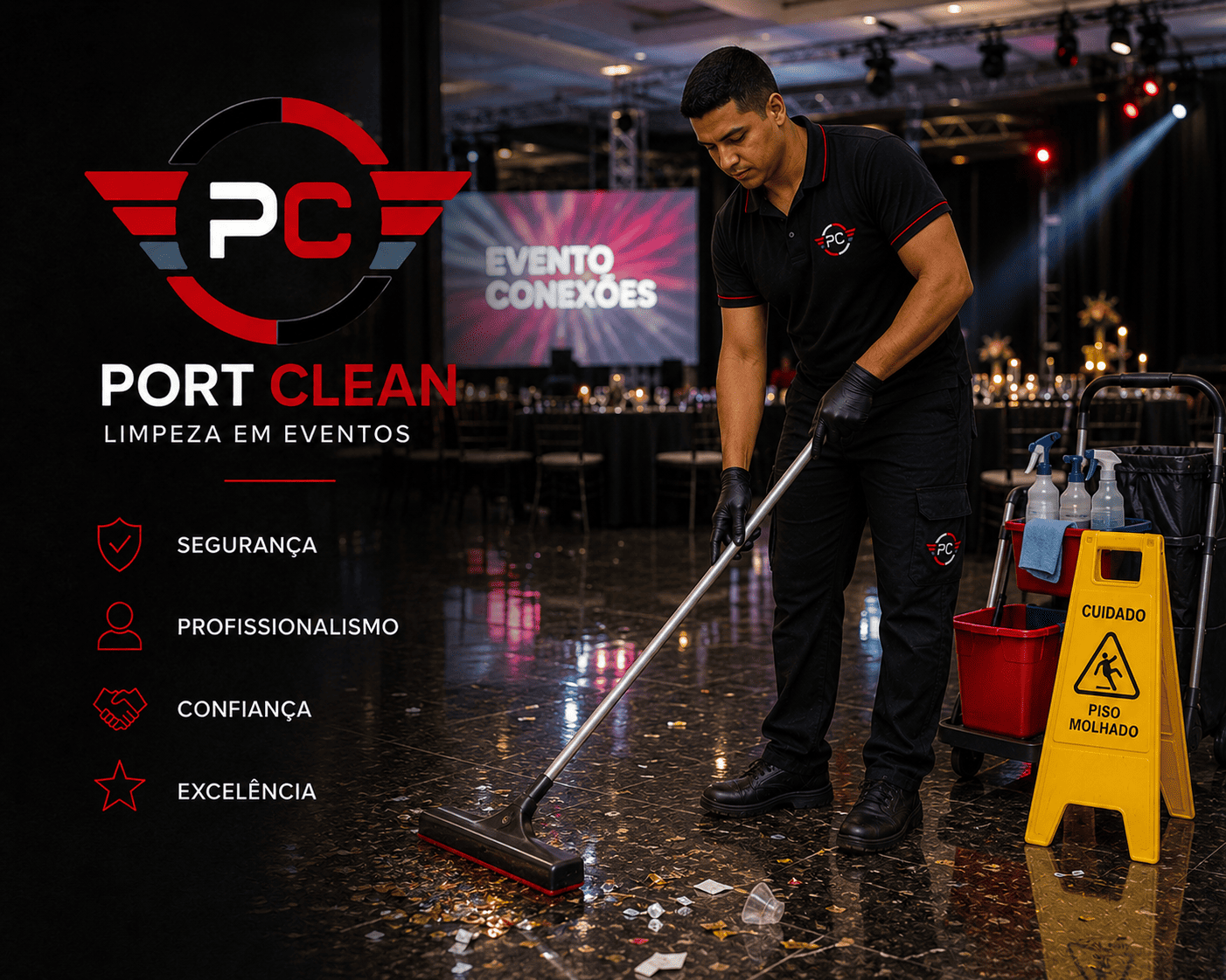Limpeza em Eventos