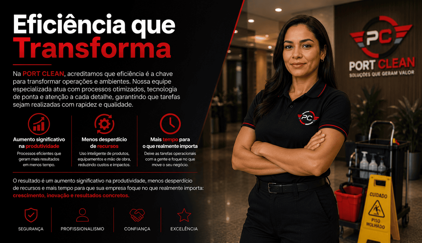 PORT CLEAN - Eficiência